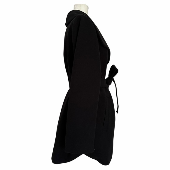 Tahari Black Belted Coat - Picture 2 of 9